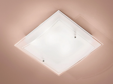 DRITTA-CURVA - Glass ceiling light by Fan Europe Lighting - view 2